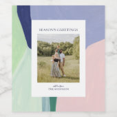 Kunsthandwerk Weihnachtsgeschenk Foto Weinkarte Weinetikett (Einzelnes Label)