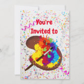 Kunsthandwerk zum Geburtstag Einladung (Vorderseite)