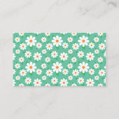 Kunsthandwerker Elegant Grün und Weiß Visitenkarte (Rückseite)