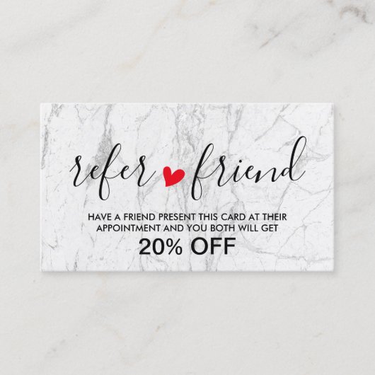 Kunsthandwerker für Hair & Makeup Empfehlungskarte (Vorderseite)