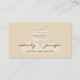 Kunsthandwerker Kuchenbackerei mit gelber Speziali Visitenkarte