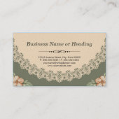 Kunsthandwerker - Vintager Chic Visitenkarte (Rückseite)