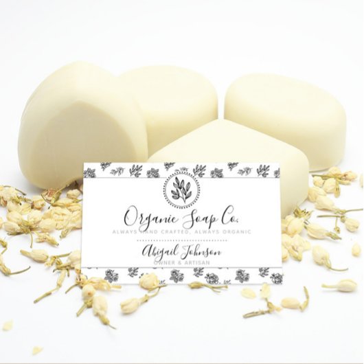 Kunsthandwerkerische Blätter aus Schwarz und Weiß, Visitenkarte