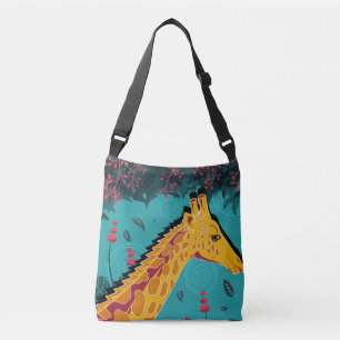 Kunsthandwerkliche Giraffe-Tote-Tasche Tragetaschen Mit Langen Trägern