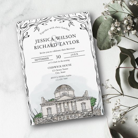 Kunsthandwerkliche Illustration Einladung