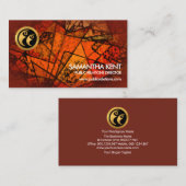 Kunsthandwerkliche Retro-Stain-Glasschmiede Öffent Visitenkarte (Vorne/Hinten)