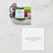 Kunsthandwerkliche Seifenhersteller-Produkte Quadratische Visitenkarte (Vorne/Hinten)