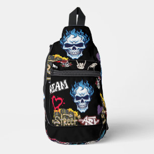 Kunsthandwerklicher Hintergrund Crossbody Bag