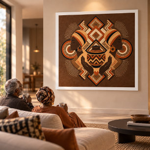 Kunsthandwerkliches Erbe Keramikfliese Geometris