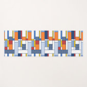 Kunsthandwerksgeschenkpapier Mondrian Style Yogamatte (Vorderseite (Horizontal))