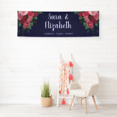 Kunsthandwerkskabine mit floralen Rose Banner (Insitu)