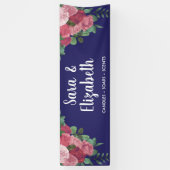 Kunsthandwerkskabine mit floralen Rose Banner (Vertikal)