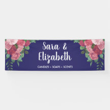 Kunsthandwerkskabine mit floralen Rose