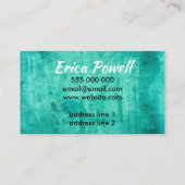 Kunsthandwerkskarte auf zwei Seiten Visitenkarte (Rückseite)