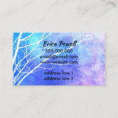 Kunsthandwerkskarte auf zwei Seiten Visitenkarte (Rückseite)