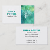 Kunsthandwerkskarte auf zwei Seiten Visitenkarte (Vorne/Hinten)