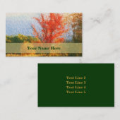 Kunsthandwerkskarte für Herbst Visitenkarte (Vorne/Hinten)