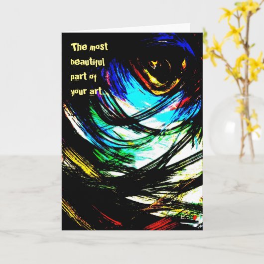 Kunsthandwerkskarte Karte (Gelbe Blume)