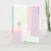 Kunsthandwerkskarte Pastel Weihnachtsfeiertag Feiertagskarte (Rückseite)