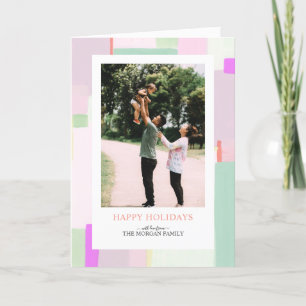 Kunsthandwerkskarte Pastel Weihnachtsfeiertag Feiertagskarte