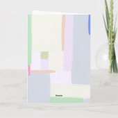 Kunsthandwerkskarte Pastel Weihnachtsfeiertag Feiertagskarte (Rückseite)