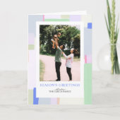 Kunsthandwerkskarte Pastel Weihnachtsfeiertag Feiertagskarte (Vorderseite)