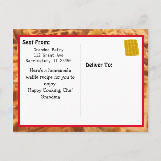 Kunsthandwerkskarte Postkarte (Rückseite)