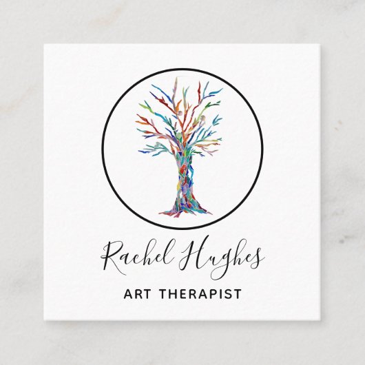 Kunsthandwerkskarte Quadratische Visitenkarte (Vorderseite)