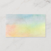 Kunsthandwerkskarte Sonnenblumen - farbenfrohe Vis Visitenkarte (Rückseite)