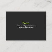 Kunsthandwerkskarte Visitenkarte (Rückseite)