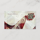 Kunsthandwerkskarte Visitenkarte (Rückseite)