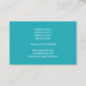 Kunsthandwerkskarte Visitenkarte (Rückseite)