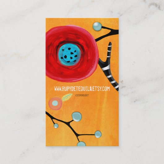 Kunsthandwerkskarte Visitenkarte (Vorderseite)