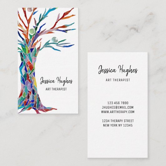 Kunsthandwerkskarte Visitenkarte (Vorne/Hinten)