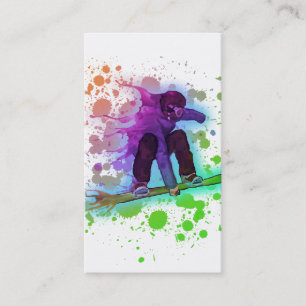 Kunsthandwerkskarten für Paint Spritzer Visitenkarte