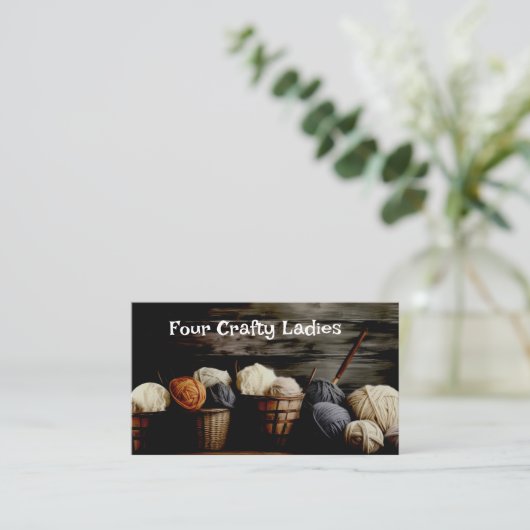 Kunsthandwerkskarten Visitenkarte (Stehend Vorderseite)