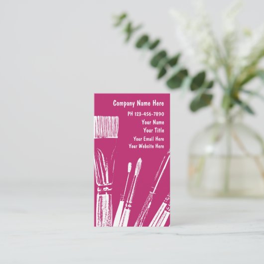 Kunsthandwerkskarten Visitenkarte (Stehend Vorderseite)