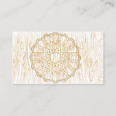 Kunsthandwerkskartendesign für eine Holzbearbeitun Visitenkarte (Rückseite)