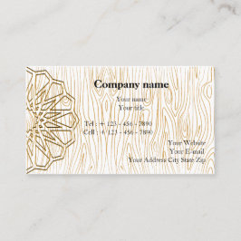 Kunsthandwerkskartendesign für eine Holzbearbeitun Visitenkarte