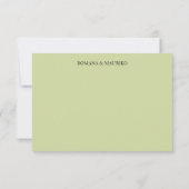 Kunsthandwerkskleid mit Handgemälden RSVP Karte (Rückseite)