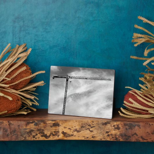 Kunsthandwerkskrane Schwarz-Weiß-Foto Fotoplatte (Seite)