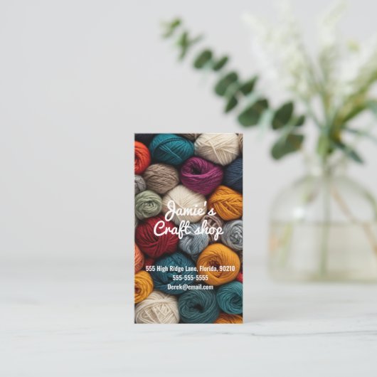 Kunsthandwerkskunst in Kunsthandwerkswerkstätten n Visitenkarte (Stehend Vorderseite)