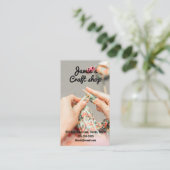 Kunsthandwerkskunst Kunsthandwerkskunst Strickkind Visitenkarte (Stehend Vorderseite)