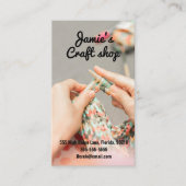 Kunsthandwerkskunst Kunsthandwerkskunst Strickkind Visitenkarte (Vorderseite)