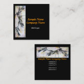 Kunsthandwerkskunst und Kunsthandwerkskarten Quadratische Visitenkarte (Vorne/Hinten)