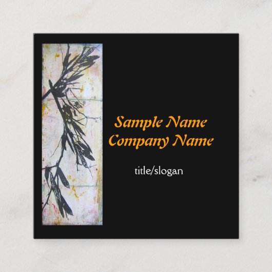 Kunsthandwerkskunst und Kunsthandwerkskarten Quadratische Visitenkarte (Vorderseite)