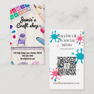 Kunsthandwerkskunst-Werkstatt für Kinder Visitenkarte