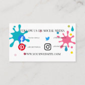 Kunsthandwerkskunst-Werkstatt für Kinder Visitenkarte (Rückseite)