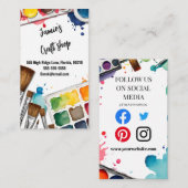 Kunsthandwerkskünstlerwerkstatt für Kinder Visitenkarte (Vorne/Hinten)