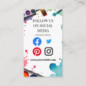 Kunsthandwerkskünstlerwerkstatt für Kinder Visitenkarte (Rückseite)